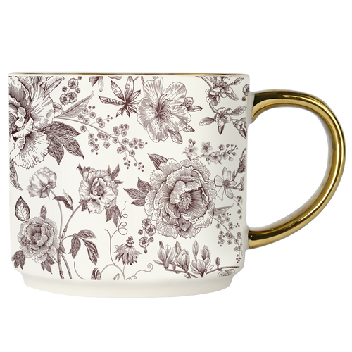 Brown Delft Coffee Mug - Fall Decor & Gifts