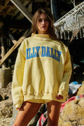 DILLY DALLY Reversible Oversized Mockneck Sweatshirt
