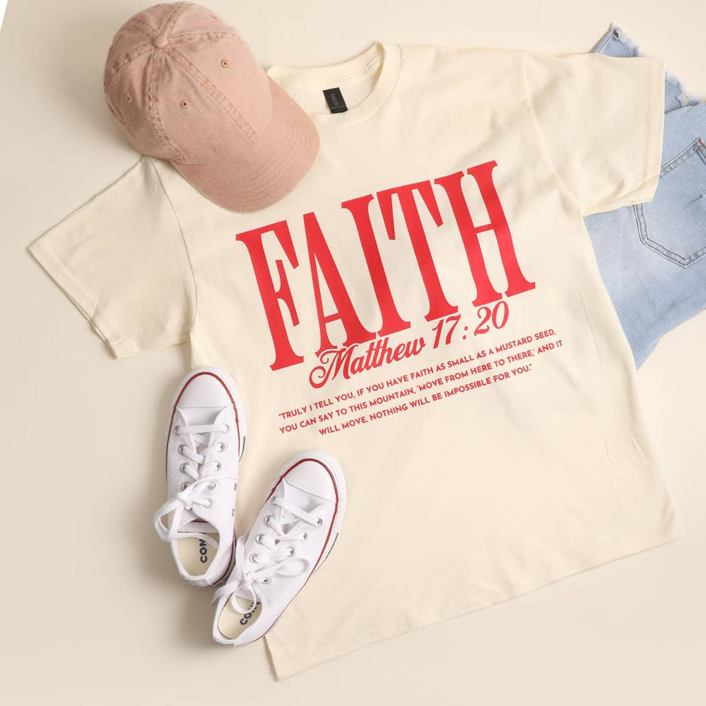 FAITH Mathew 17:20 Heavy Cotton T-Shirt