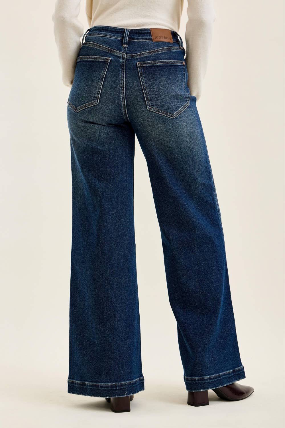 Judy Blue Lux High Waisted Retro Wide w/ Front Tab Closure
