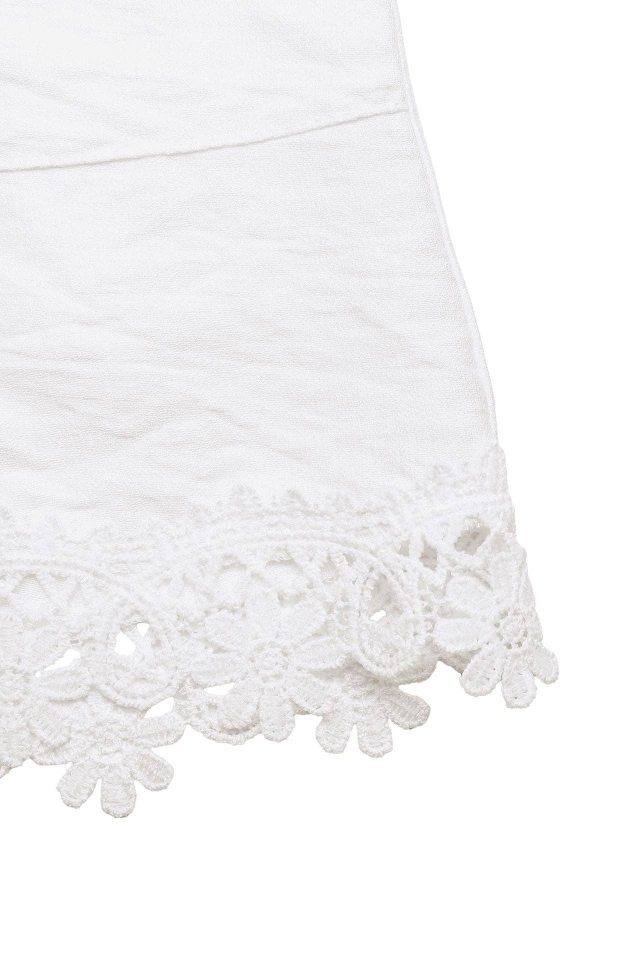 Lace Trim Boho Shorts