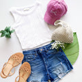 Ribbed Sleeveless Tank Top