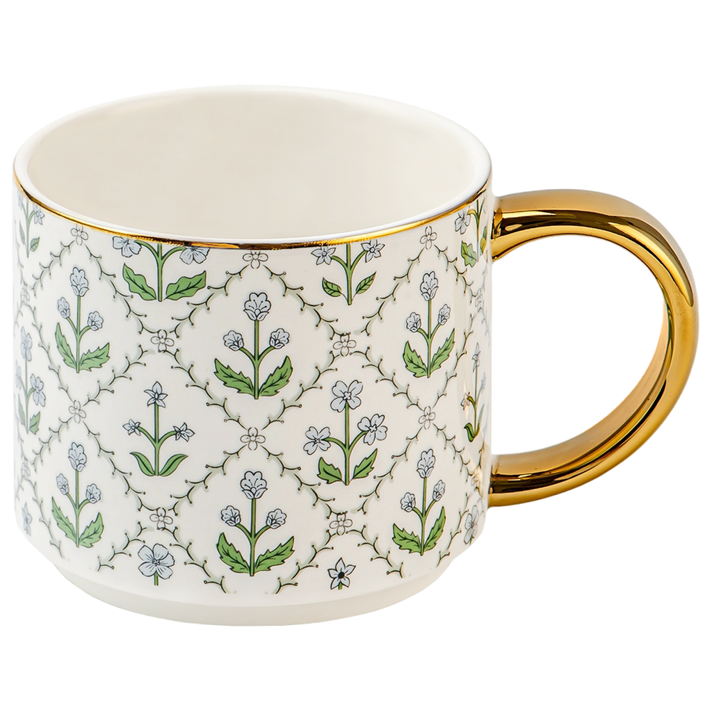 *NEW* Floral Quilt Coffee Mug - Spring Decor & Gifts