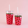 Coffee Cup Cover - Strawberry Field - Iced Drink Sleeve